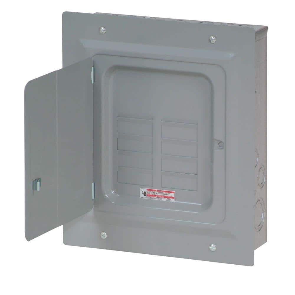Eaton BR 125 Amp 8-Space 16-Circuit Indoor Main Lug Loadcenter with Flush Door (2)
