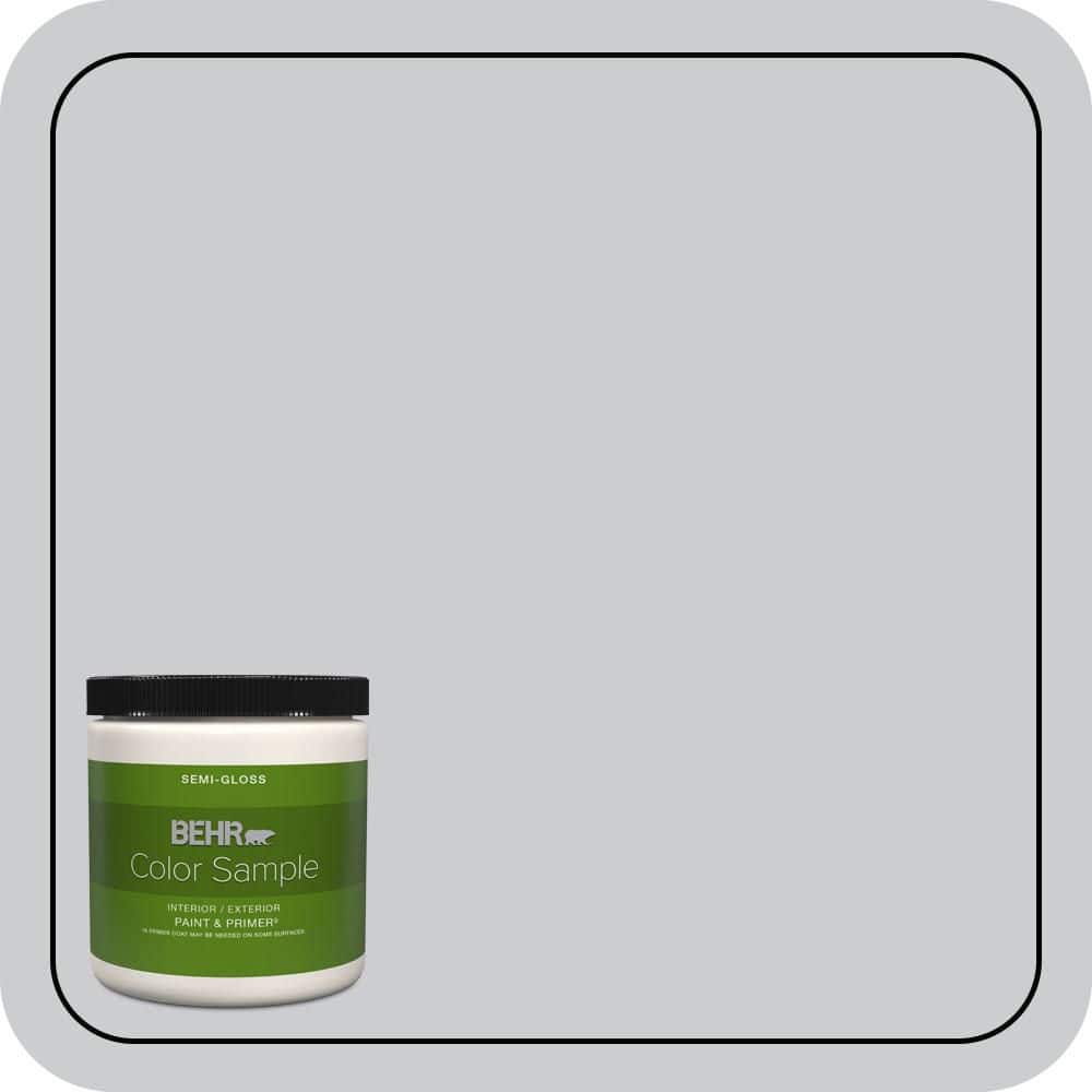 BEHR PREMIUM PLUS 8 oz. #PPU26-16 Hush Semi-Gloss Interior/Exterior Paint & Primer Color Sample