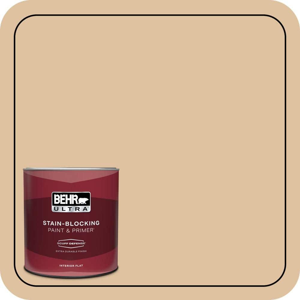 BEHR ULTRA 1 qt. #S290-3 Slender Reed Extra Durable Flat Interior Paint & Primer