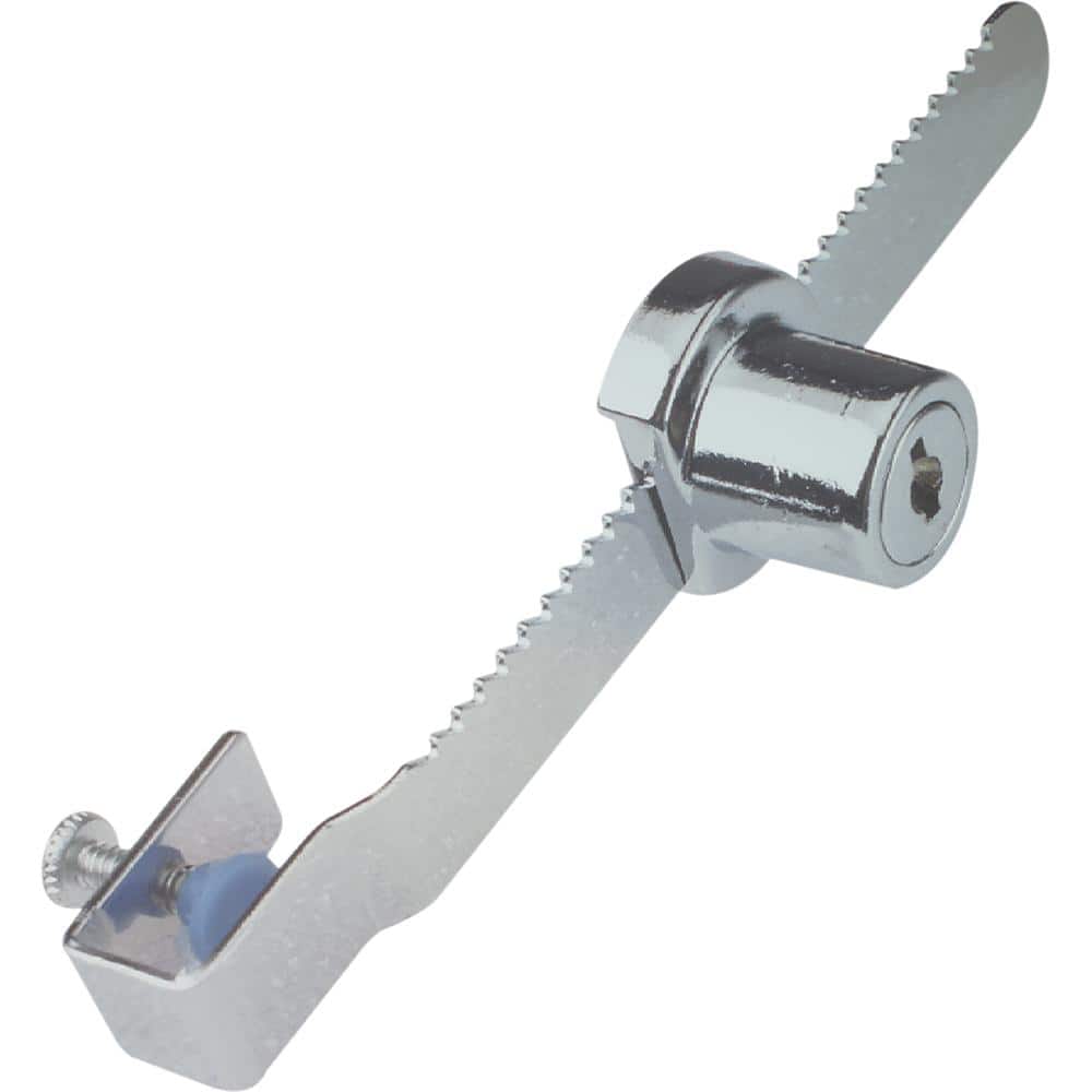 Prime-Line 9/16 in. x 5-1/2 in. Chrome Steel Plated Fits 5/16 in. Glass Showcase Window Key Lock