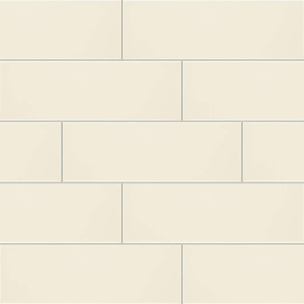 Daltile Restore Ivory 4-1/4 in. x 12-7/8 in. Glossy Ceramic Wall Tile (0.38 sq. ft./Each)