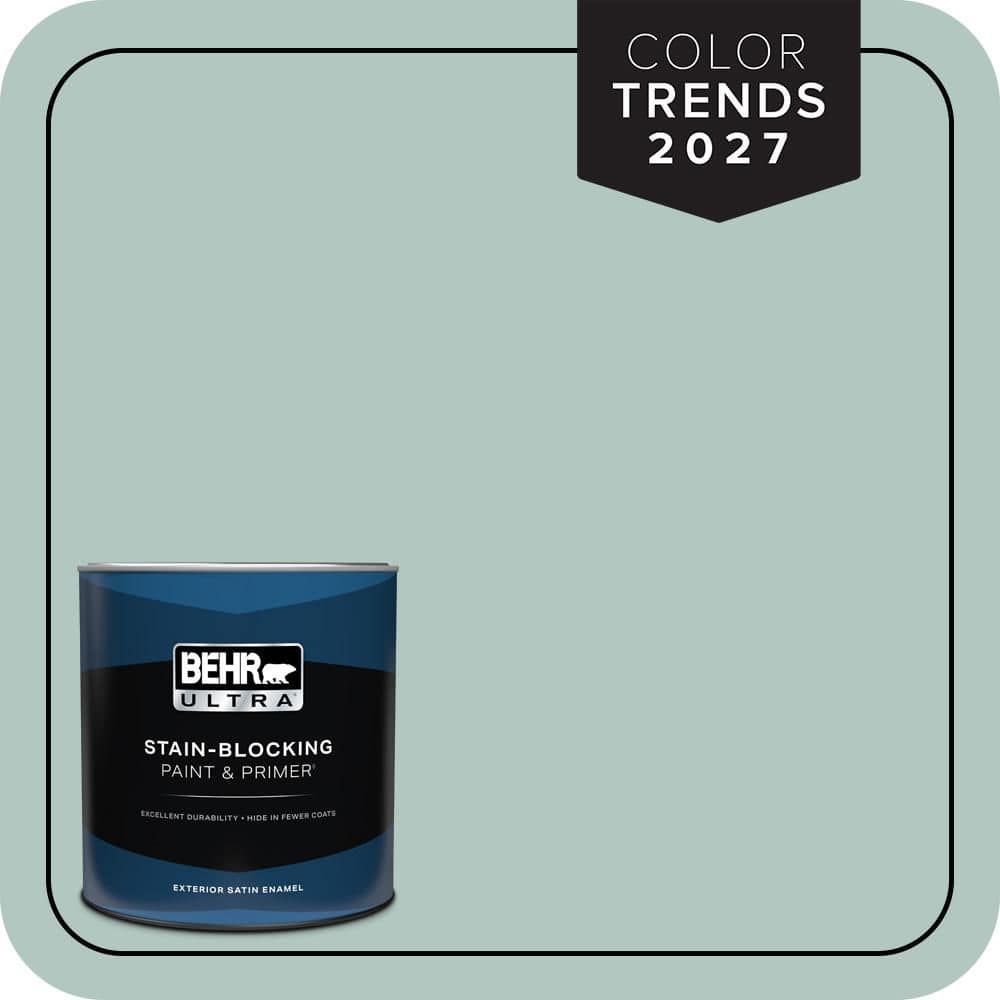 BEHR ULTRA 1 qt. #S430-2 Fresh Tone Satin Enamel Exterior Paint & Primer