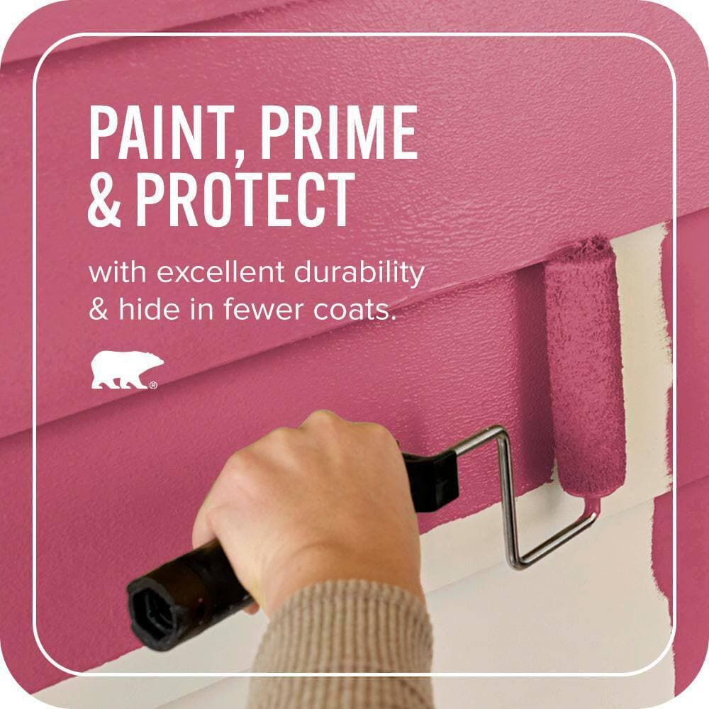 BEHR ULTRA 1 qt. #S-G-110 Orchid Rose Satin Enamel Exterior Paint & Primer (3)