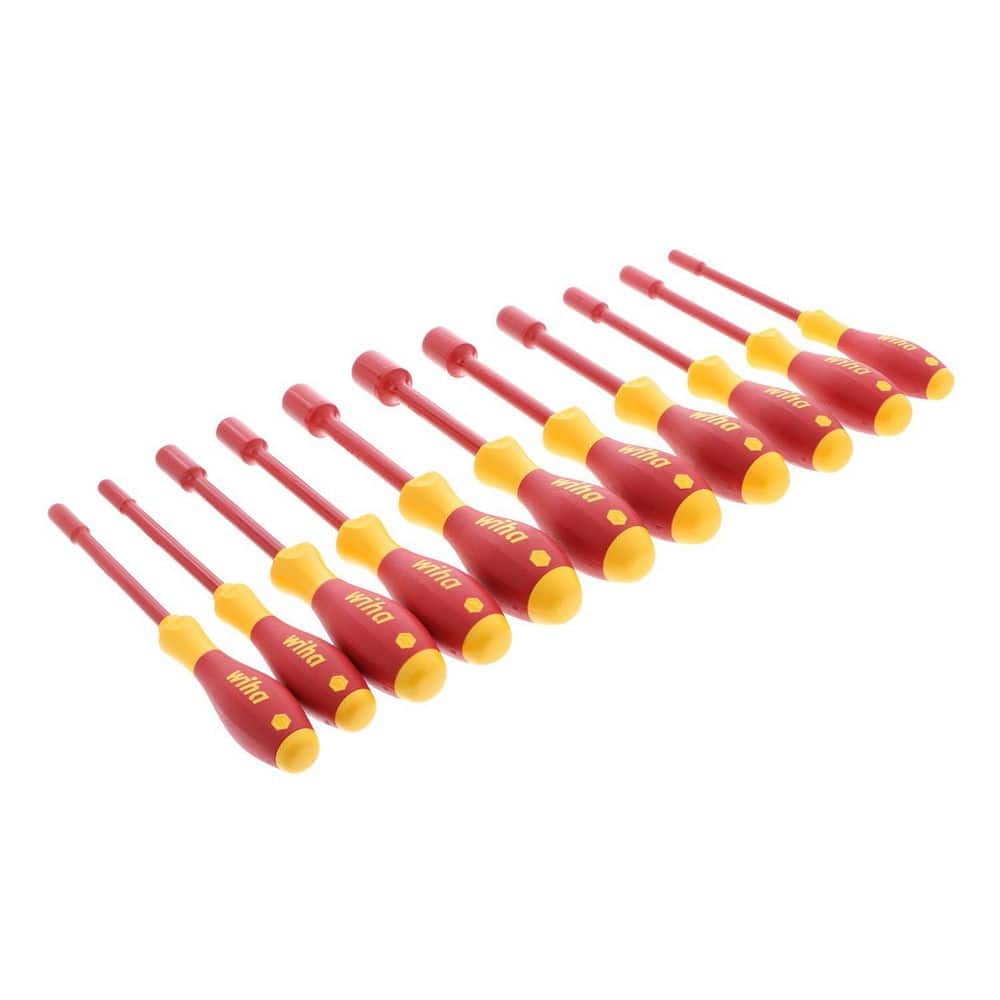 Wiha 1000-Volt Insulated SoftFinish Nut Driver Set-Inch (11-Piece) (3)