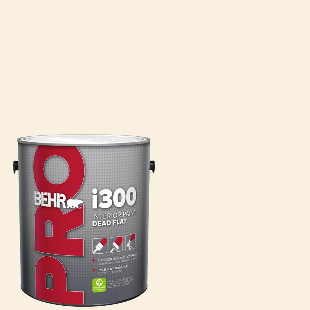 BEHR PRO 1 gal. #GR-W14 Coconut Twist Dead Flat Interior Paint