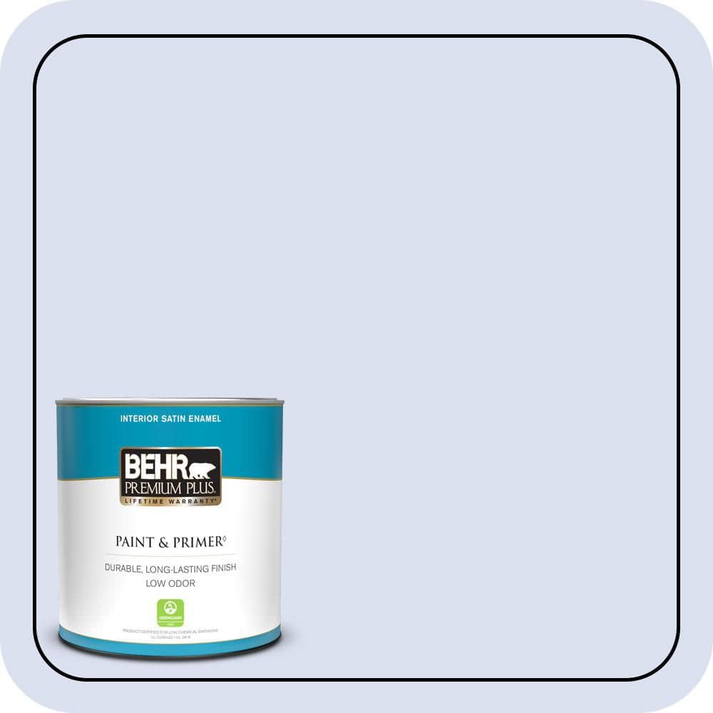 BEHR PREMIUM PLUS #P540-1 Vaguely Violet Enamel & Primer Color Sample (1)