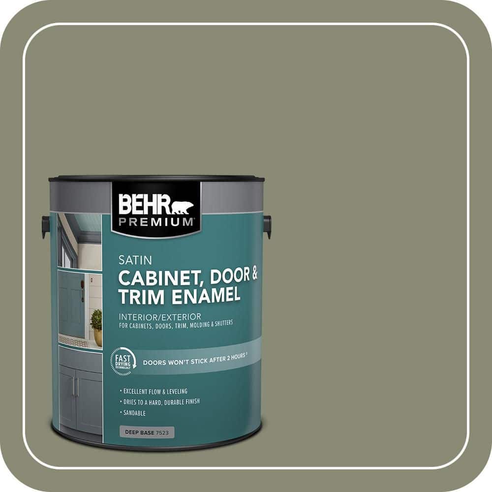 BEHR PREMIUM 1 gal. #PPU10-17 Aloe Thorn Satin Enamel Interior/Exterior Cabinet, Door & Trim Paint