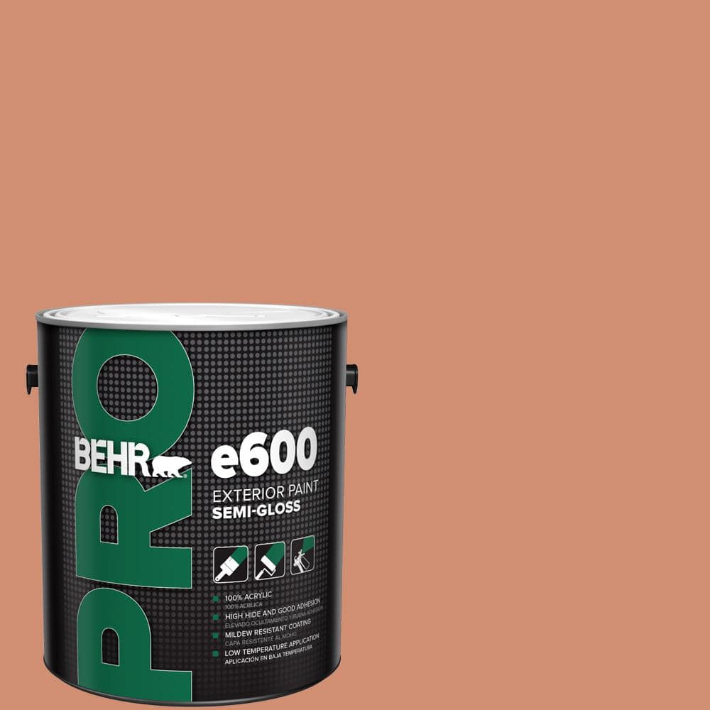 BEHR PRO 1 gal. #M200-5 Terra Cotta Clay Semi-Gloss Exterior Paint