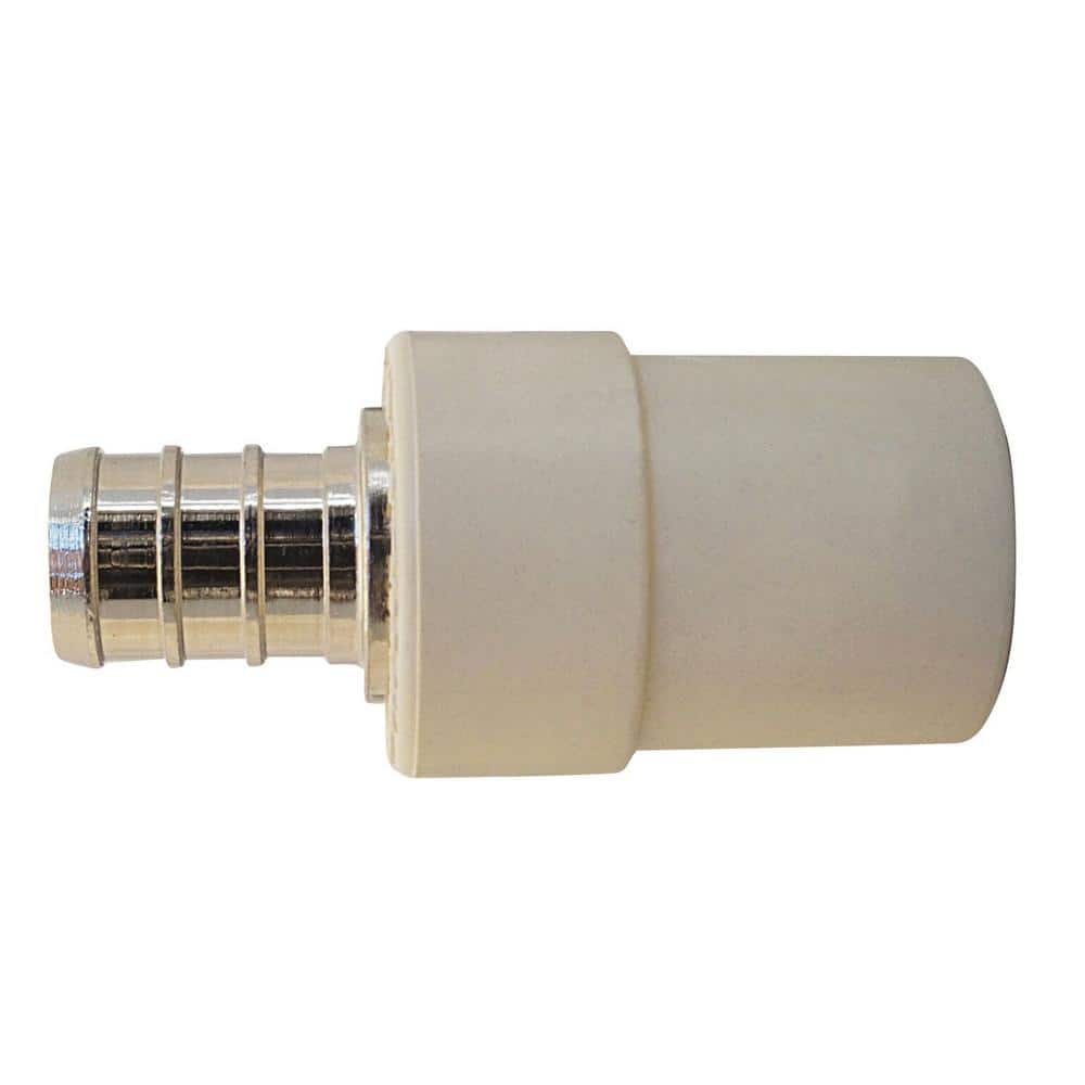 Apollo 1/2 in. Chrome Plated Brass Barb x CPVC CTS Transition Coupling (1)
