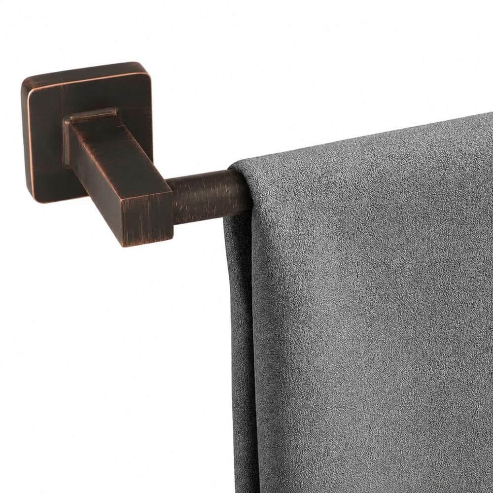 Unbranded 24 in. Wall Mount Classic Towel Bar Bath Holder in Oil Rubbed Bronze with Zinc Alloy Stainless Steel (1)