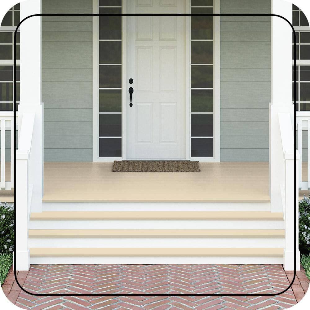 BEHR PREMIUM 1 gal. #MS-26 Chablis Cream Textured Low-Lustre Enamel Interior/Exterior Porch and Patio Anti-Slip Floor Paint (3)