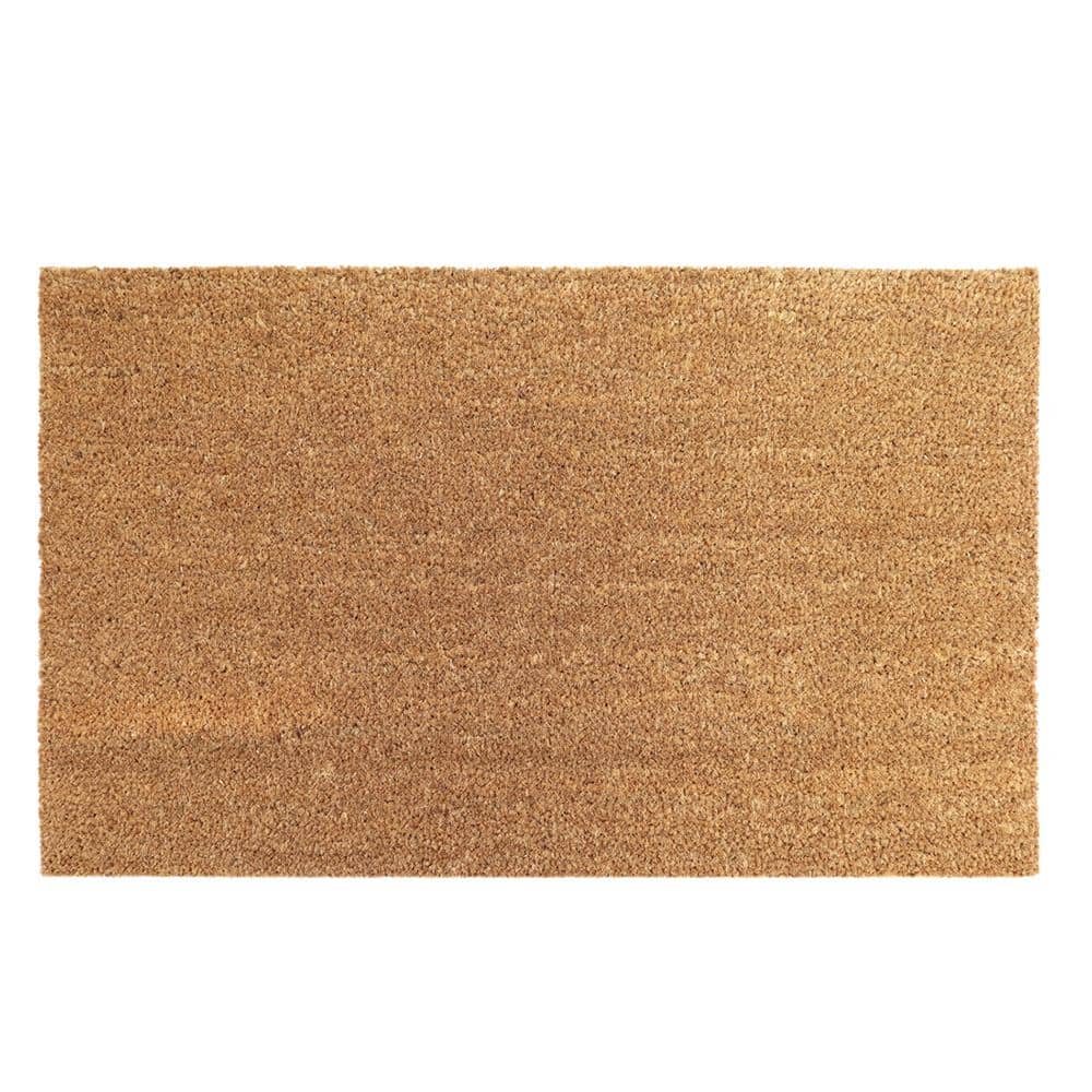 TrafficMaster Beige Natural 18 in. x 30 in. Coir Non-Slip Indoor Outdoor Door Mat (2)