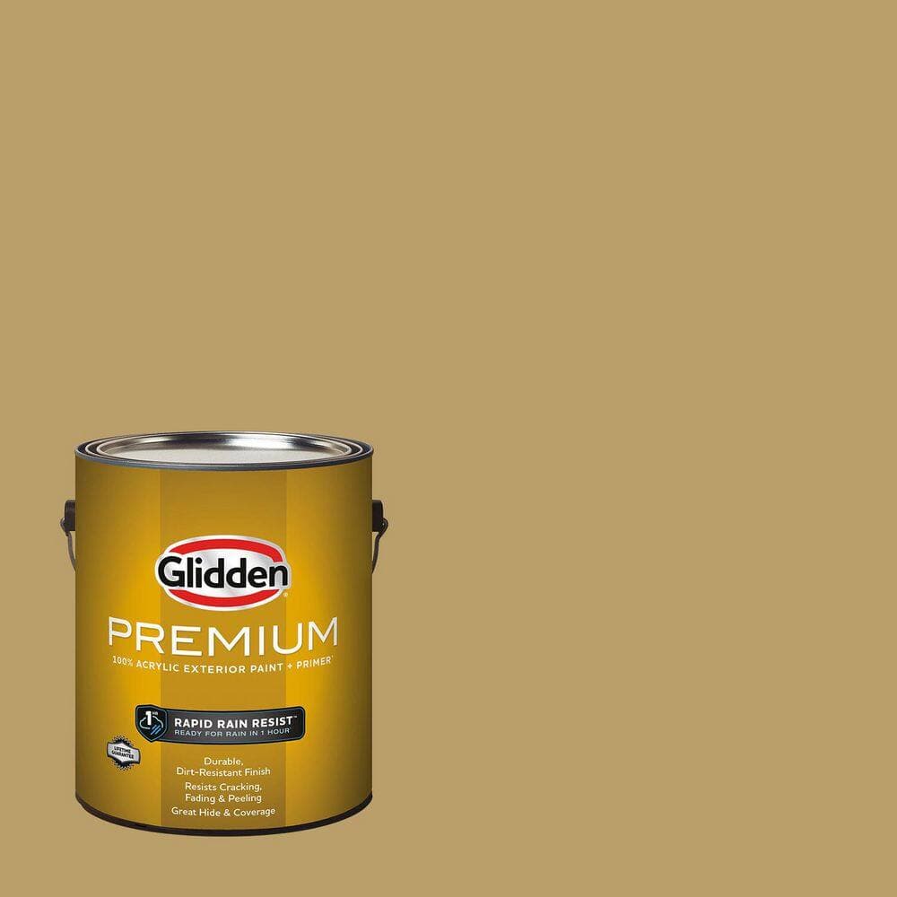 Glidden Premium 1 gal. Buffalo Hide PPG1105-6 Semi-Gloss Exterior Latex Paint