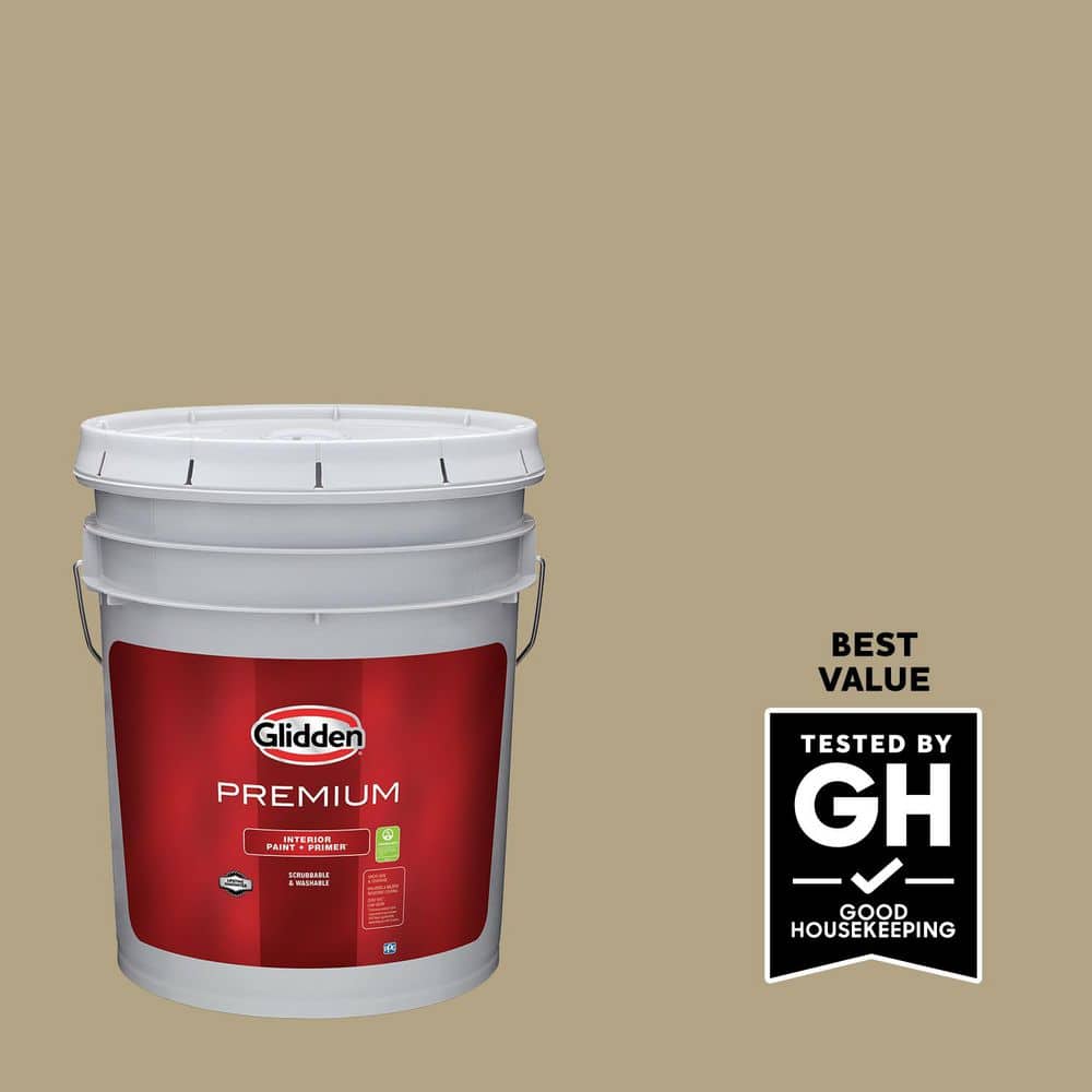 Glidden Premium 5 gal. PPG1026-4 Karma Semi-Gloss Interior Latex Paint