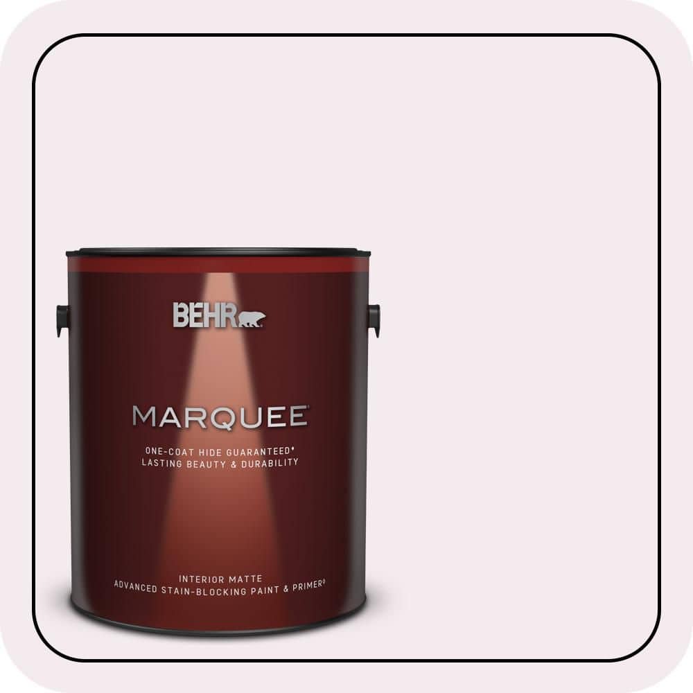 BEHR MARQUEE 1 gal. #690C-1 Sweet Illusion Matte Interior Paint & Primer