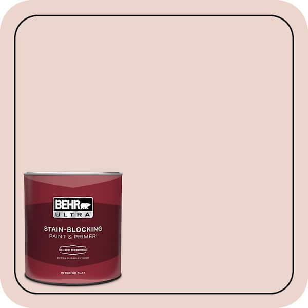 BEHR ULTRA 1 qt. #S170-1 Ole Pink Extra Durable Flat Interior Paint & Primer (2)