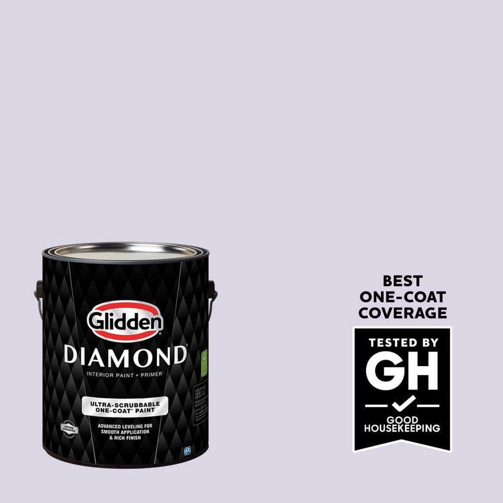 Glidden Diamond 1 gal. PPG1247-3 Misty Violet Ultra-Flat Interior Paint with Primer