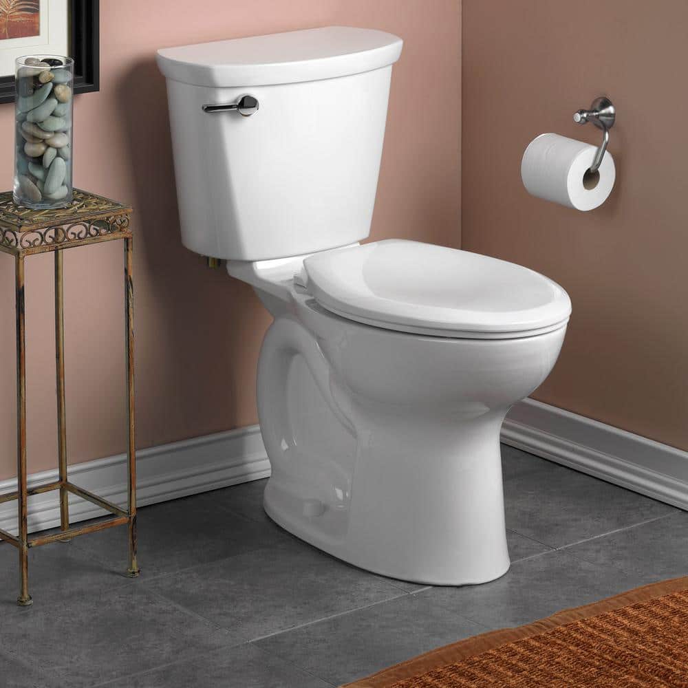 American Standard Cadet PRO 2-Piece 1.28 GPF Single Flush Chair Height Elongated Toilet with 12 in. Rough-In in White (2)