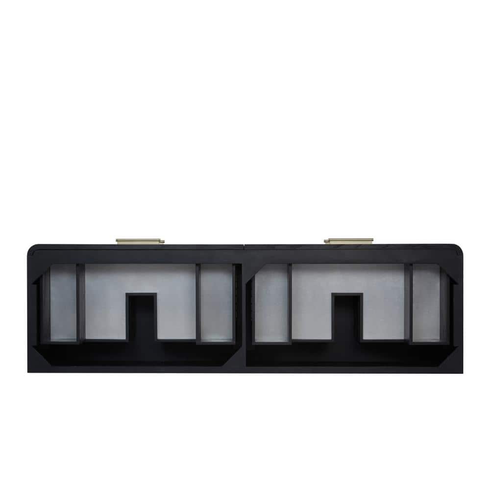 James Martin Vanities Lucian 71.75 in. W x 21.38 in. D x 34.88 in. H Bath Vanity Cabinet Without Top in Carbon Oak (2)