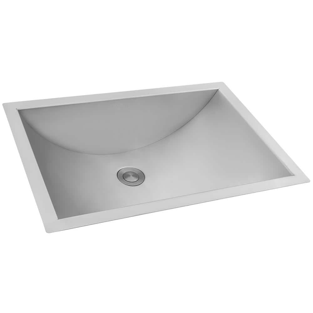 Ruvati Ariaso 12 in. Undermount Bathroom Sink with Drain