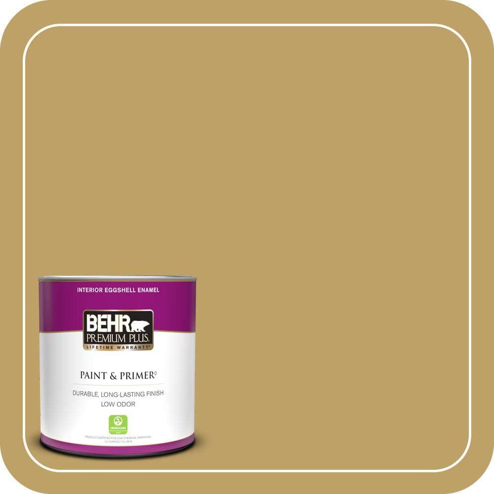 BEHR PREMIUM PLUS #360F-5 Desert Moss Enamel & Primer Color Sample