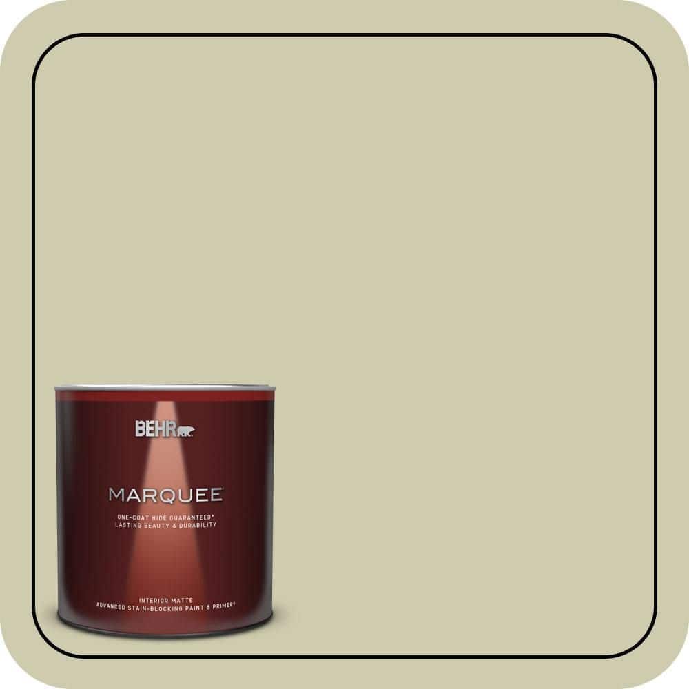 BEHR MARQUEE 1 qt. #PPU9-18 Cilantro Cream Matte Interior Paint & Primer