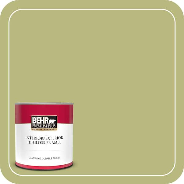 BEHR PREMIUM PLUS #400D-5 Grass Cloth Enamel & Primer Color Sample (2)