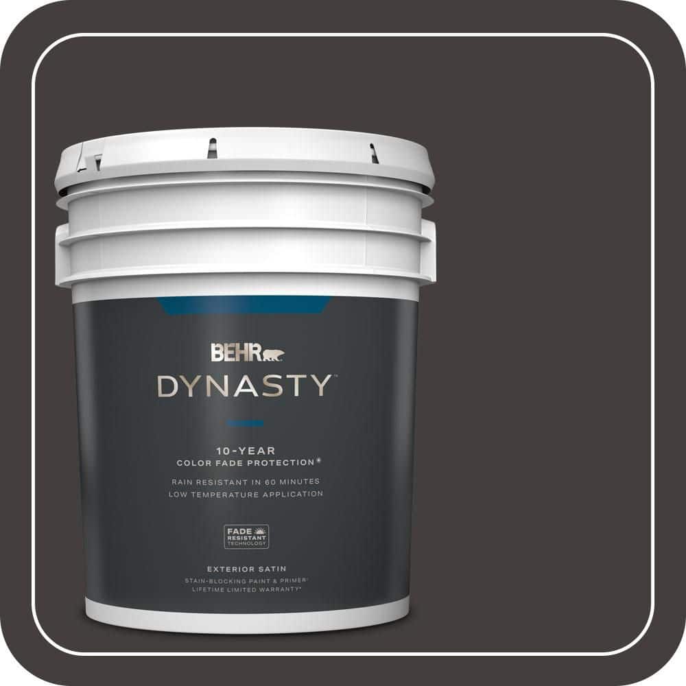 BEHR DYNASTY 5 gal. #MQ1-35 Off Broadway Satin Enamel Exterior Stain-Blocking Paint & Primer