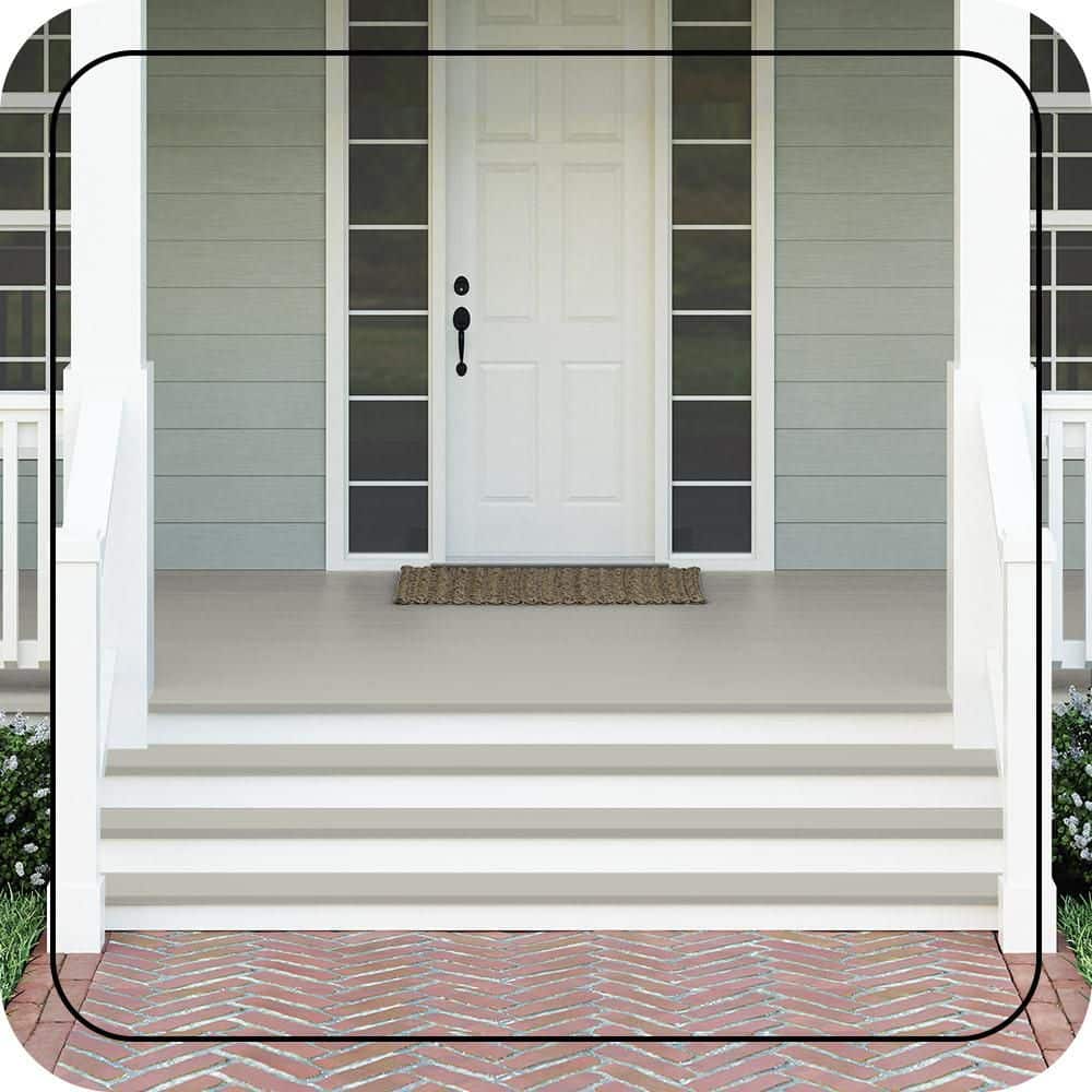 BEHR PREMIUM #PPU25-09 Textured Low-Lustre Enamel Interior/Exterior Porch and Patio Anti-Slip Floor Paint (2)