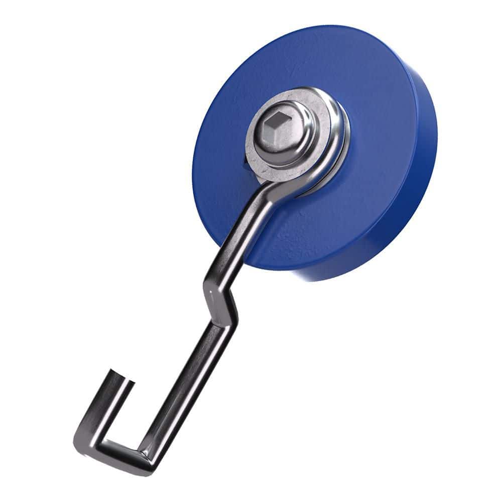 Master Magnet 25 lb. Pull Reversible Blue Magnetic Hook (2)
