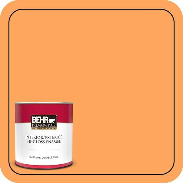 BEHR PREMIUM PLUS #270B-5 Melon Enamel Low Odor & Primer (2)