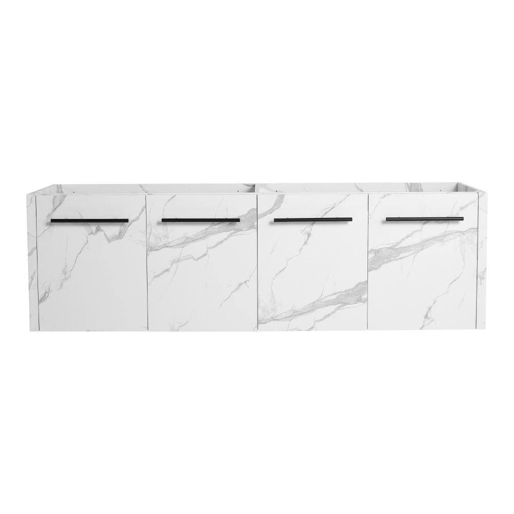 UPIKER 60 Inch Wall-mounted Bathroom Vanity Base With Soft Closing Doors (2)