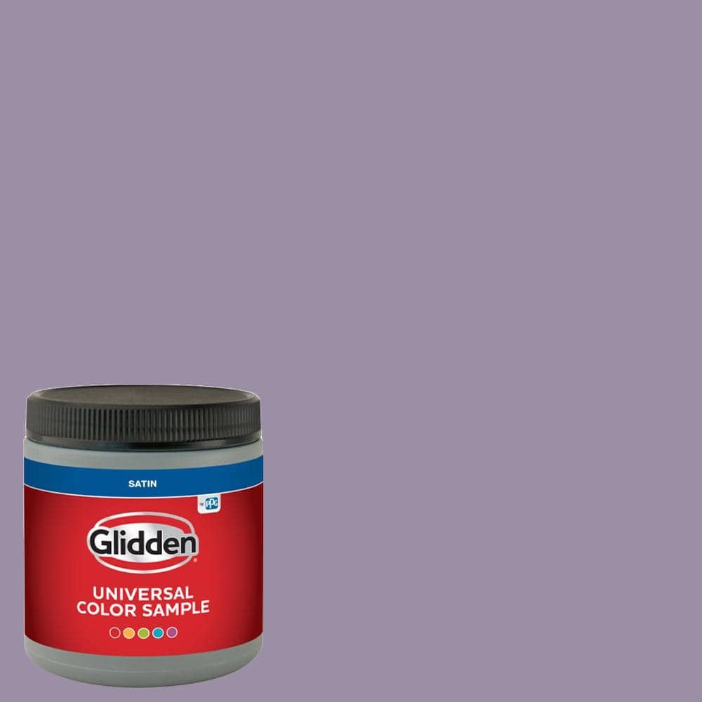 Glidden 8 oz. PPG1174-5 Smoky Grape Satin Interior Paint Sample (1)