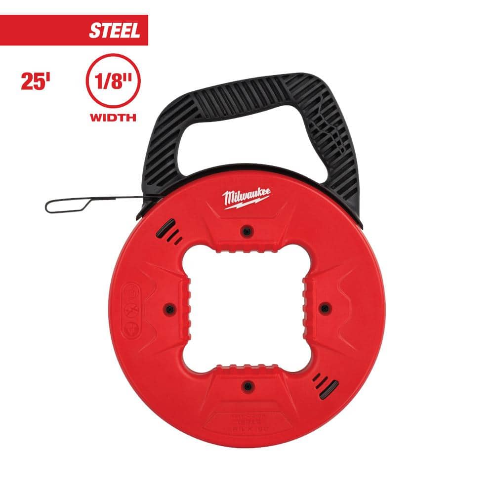 Milwaukee 1/8 in. Steel Fish Tape