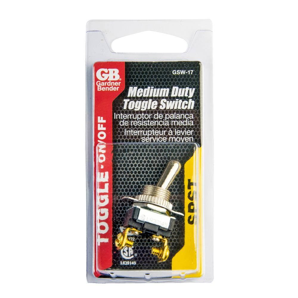 Gardner Bender Single-Pole Medium Duty Toggle Switch in Black (2)