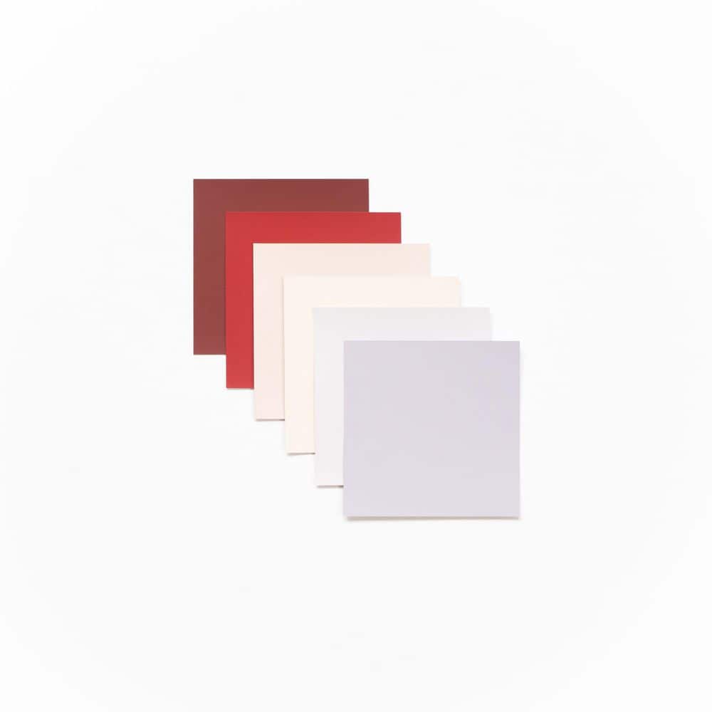 Glidden 4 in. x 4 in. Top Reds, Pinks and Purples Paint Chips 6-Pack