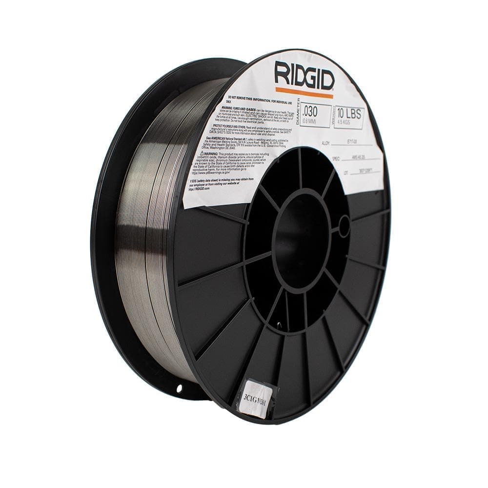 RIDGID .030 E71T-GS Flux-Core Welding Wire No Gas Required (10 lb. Spool) (2)