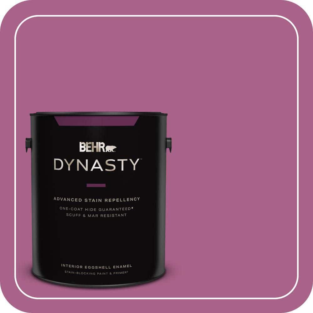BEHR DYNASTY 1 gal. #690B-6 Wild Mulberry Eggshell Enamel Interior Stain-Blocking Paint & Primer