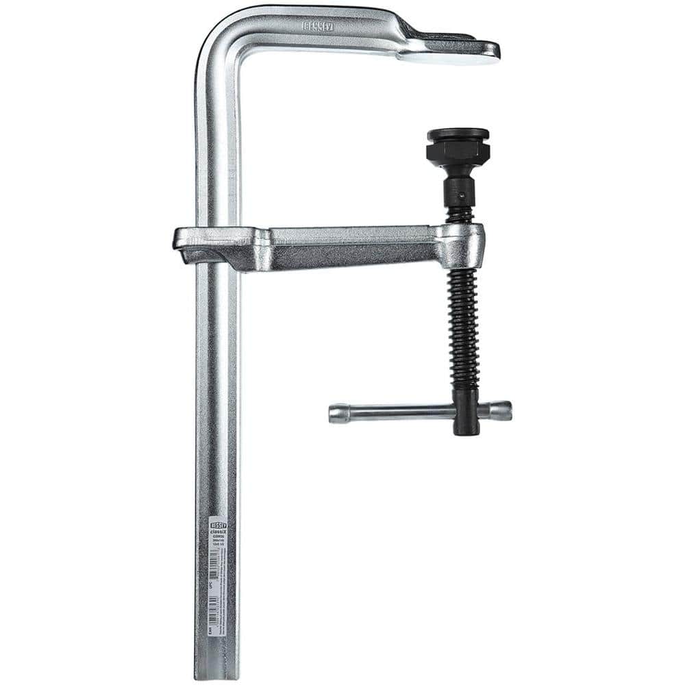 BESSEY ClassiX International 12 in. Capacity All Steel Clamp with Heavy Duty Pad 5-1/2 in. Throat Depth