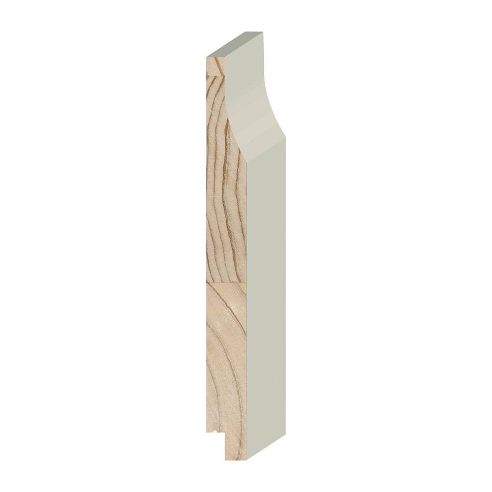 Unbranded Pattern Stock 1 in. x 8 in. x 16 ft. Pressure-Treated Primed Pine Cove 771 Siding