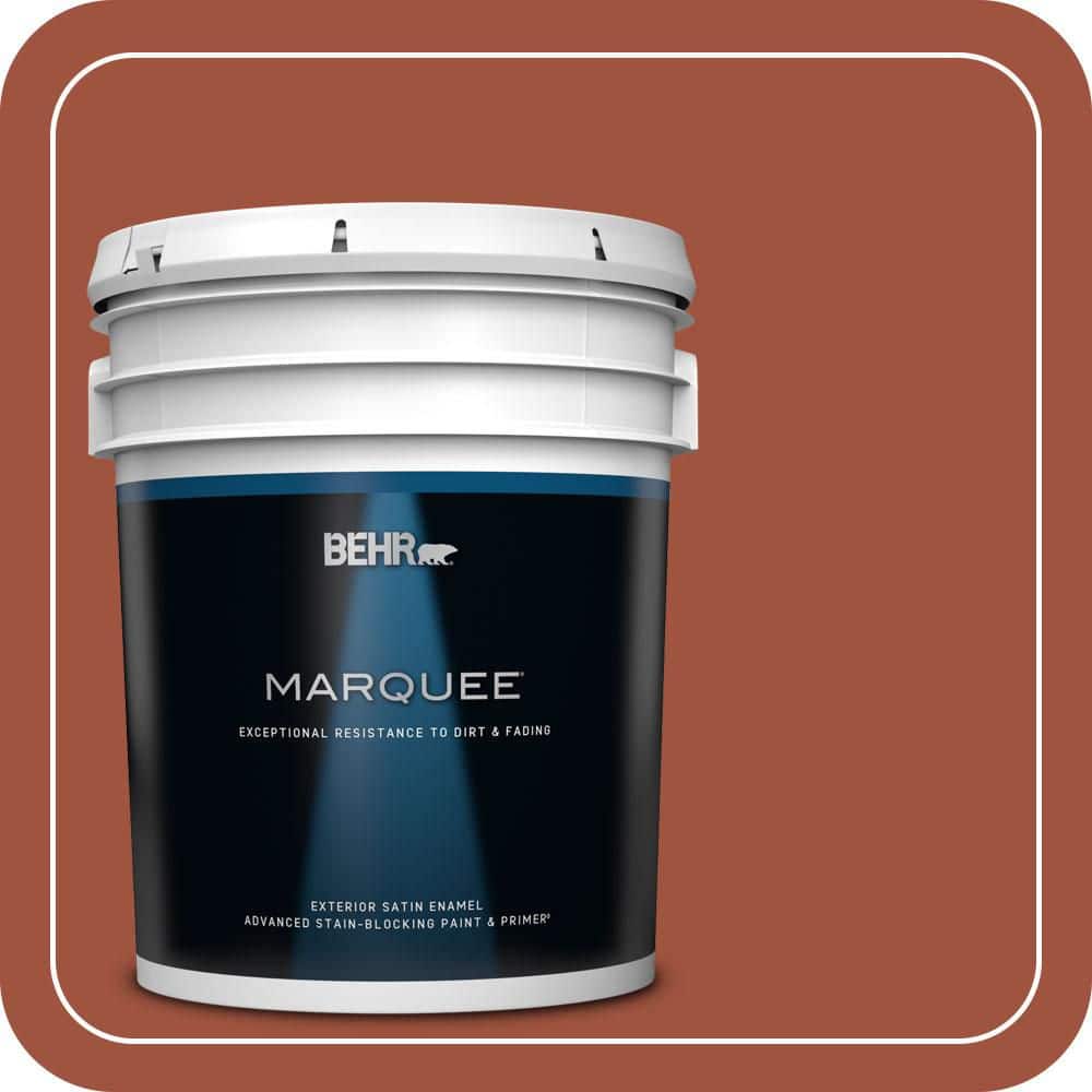 BEHR MARQUEE 5 gal. #MQ1-25 Kalahari Sunset Satin Enamel Exterior Paint & Primer