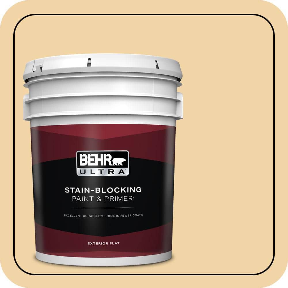 BEHR ULTRA 5 gal. #PMD-93 Garbanzo Bean Flat Exterior Paint & Primer