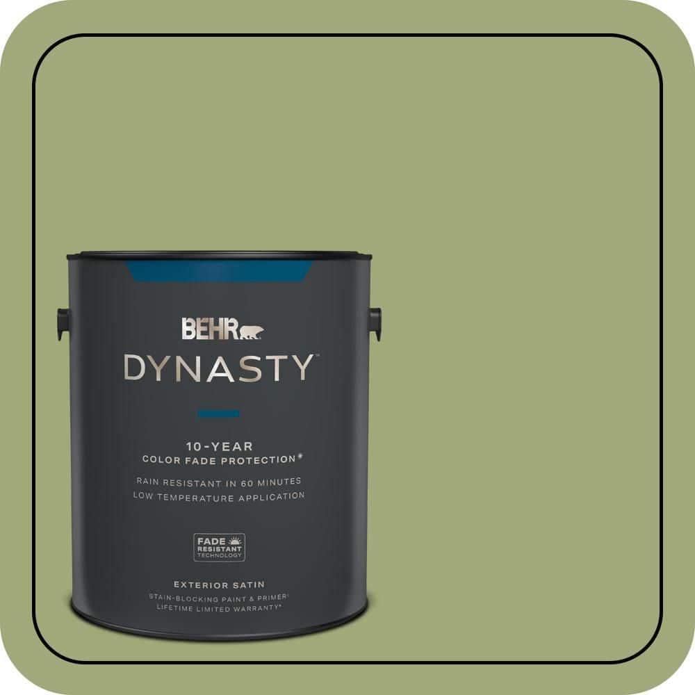 BEHR DYNASTY 1 gal. #T18-16 Nurturing Satin Enamel Exterior Stain-Blocking Paint & Primer
