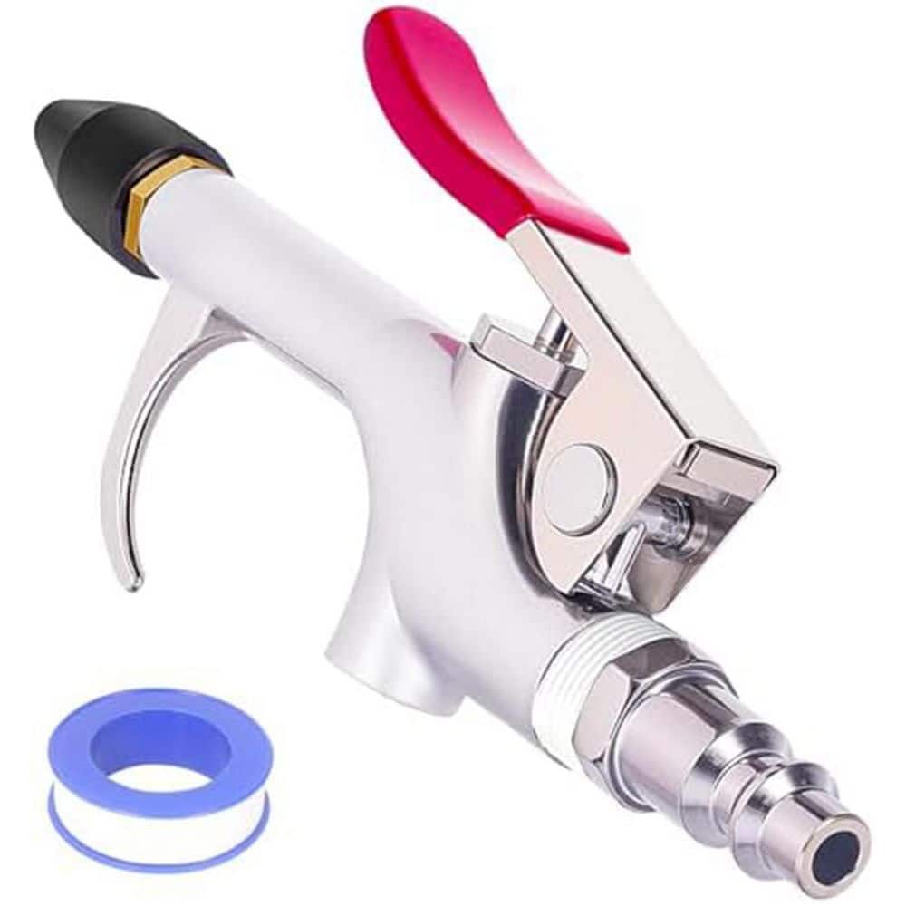 Unbranded 1/4 in. Metal Pneumatic Air Blow Gun Kit with Rubber Tip High Sealability for Dust Cleaning (1-Pack) (1)