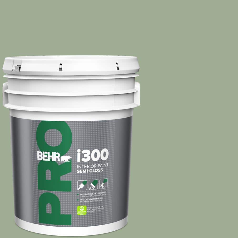 BEHR PRO 5 gal. #S390-4 Roof Top Garden Semi-Gloss Interior Paint