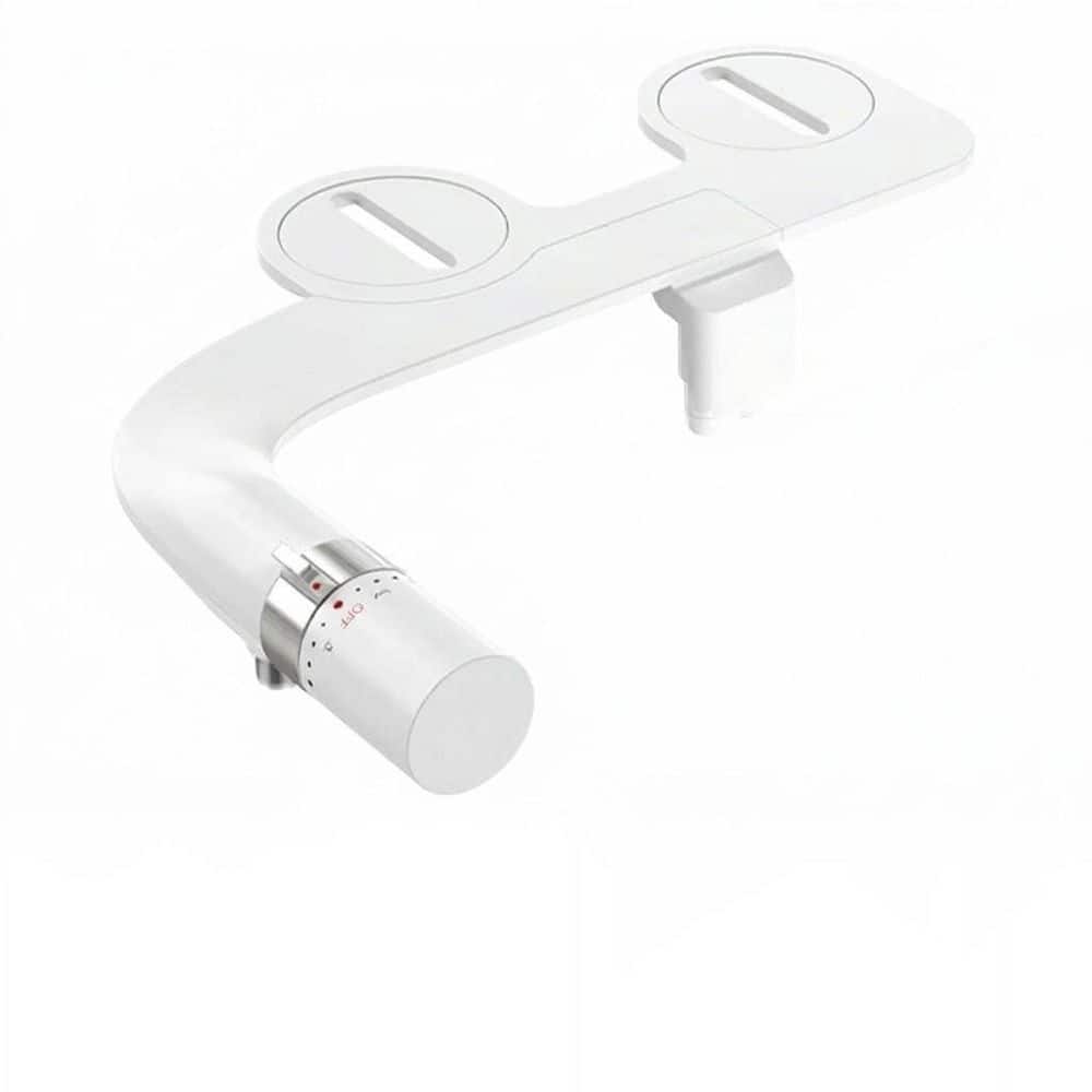 Anqtovp Non-Electric Dual Nozzle Bidet Attachment with Self-Cleaning for Toilet, Adjustable Pressure, Cold Water Use (1)