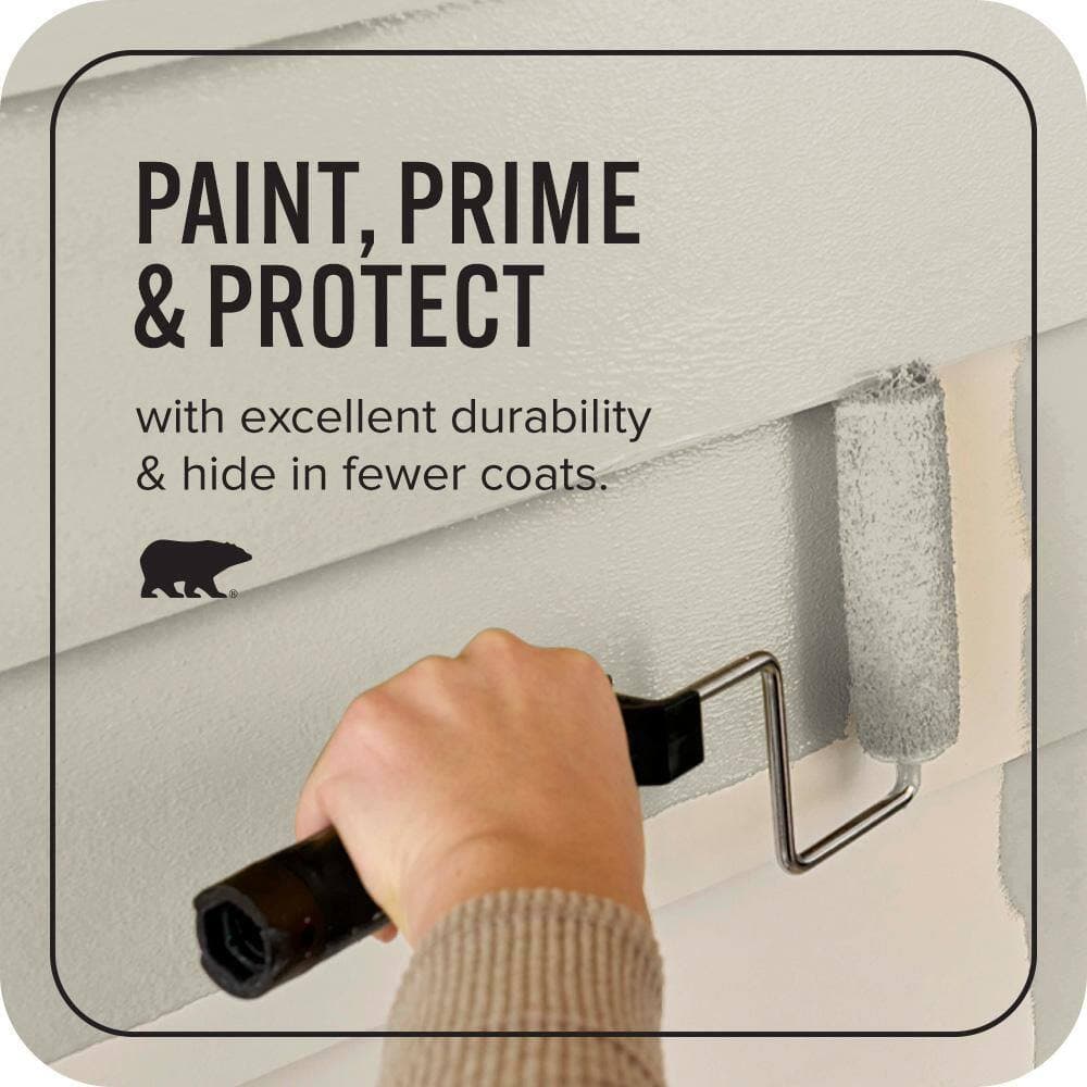 BEHR ULTRA 1 gal. #PPU8-17 Fortress Stone Satin Enamel Exterior Paint & Primer (3)