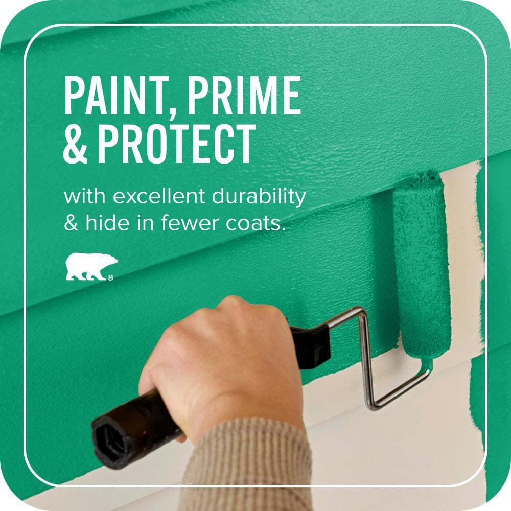 BEHR ULTRA 1 gal. #S-G-460 Mint Sprig Semi-Gloss Enamel Exterior Paint & Primer (3)