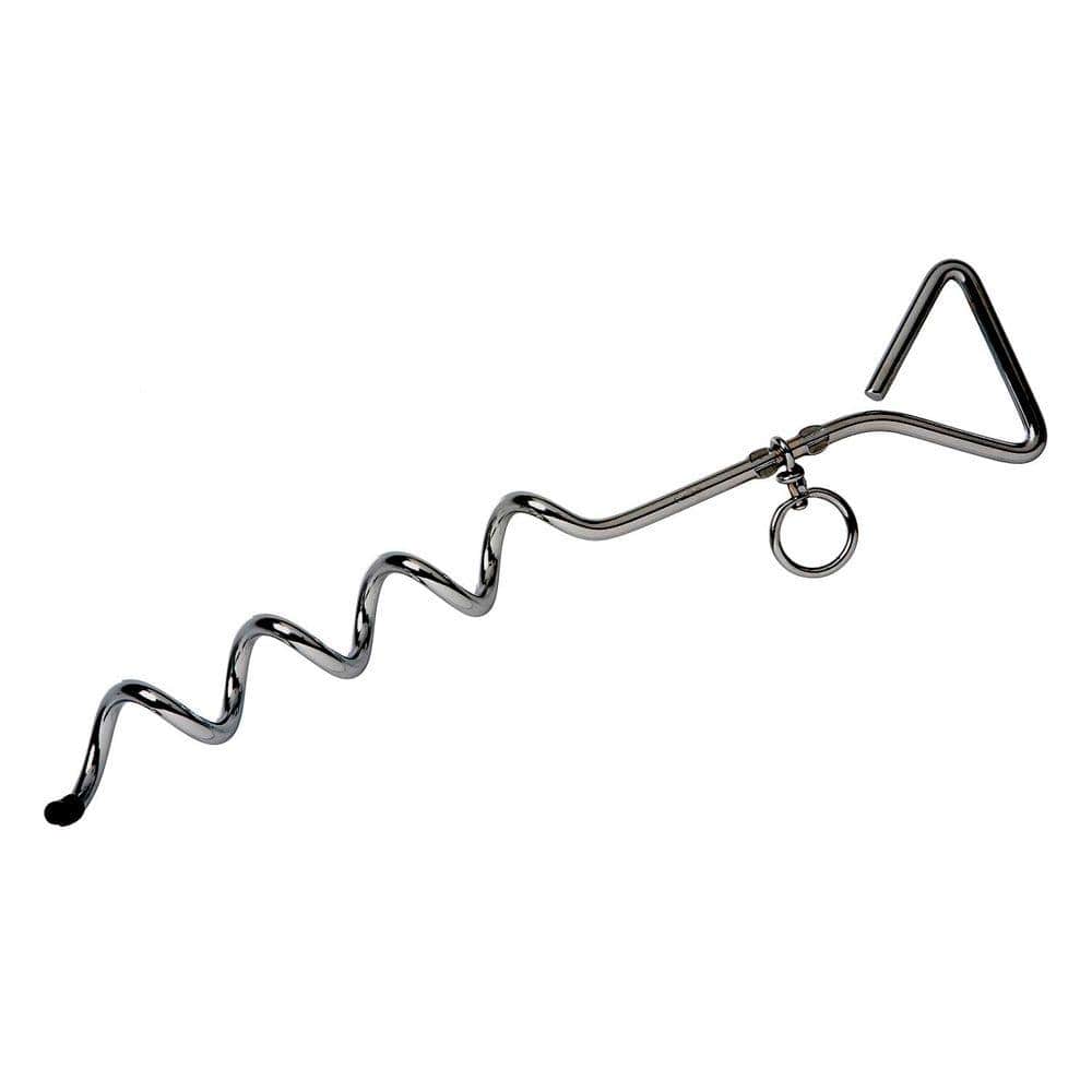 Everbilt 17 in. Chrome Plated Tie-Out Stake (1)