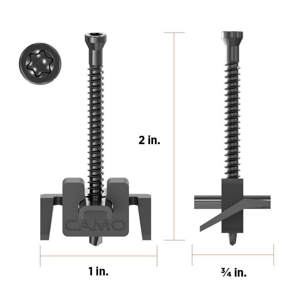 CAMO Wedgemetal Stainless Steel Hidden Deck Fastener Clip For Metal Framing (450-Count/250 sq. ft.) (3)